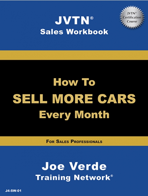 18 SALES WORKBOOK HOW TO SELL MORE CARS EVERY MONTH JVTN Sales