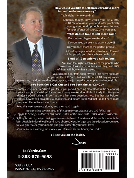 How To Sell A Car Today Joe Verde 04 HOW TO SELL A CAR TODAY - Books