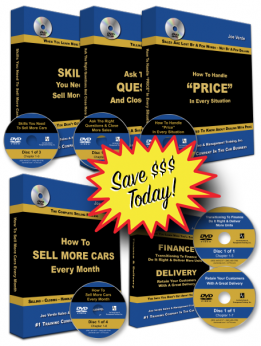 31 FAST START TO SELLING CARS SERIES ON DVD W/BONUS SET